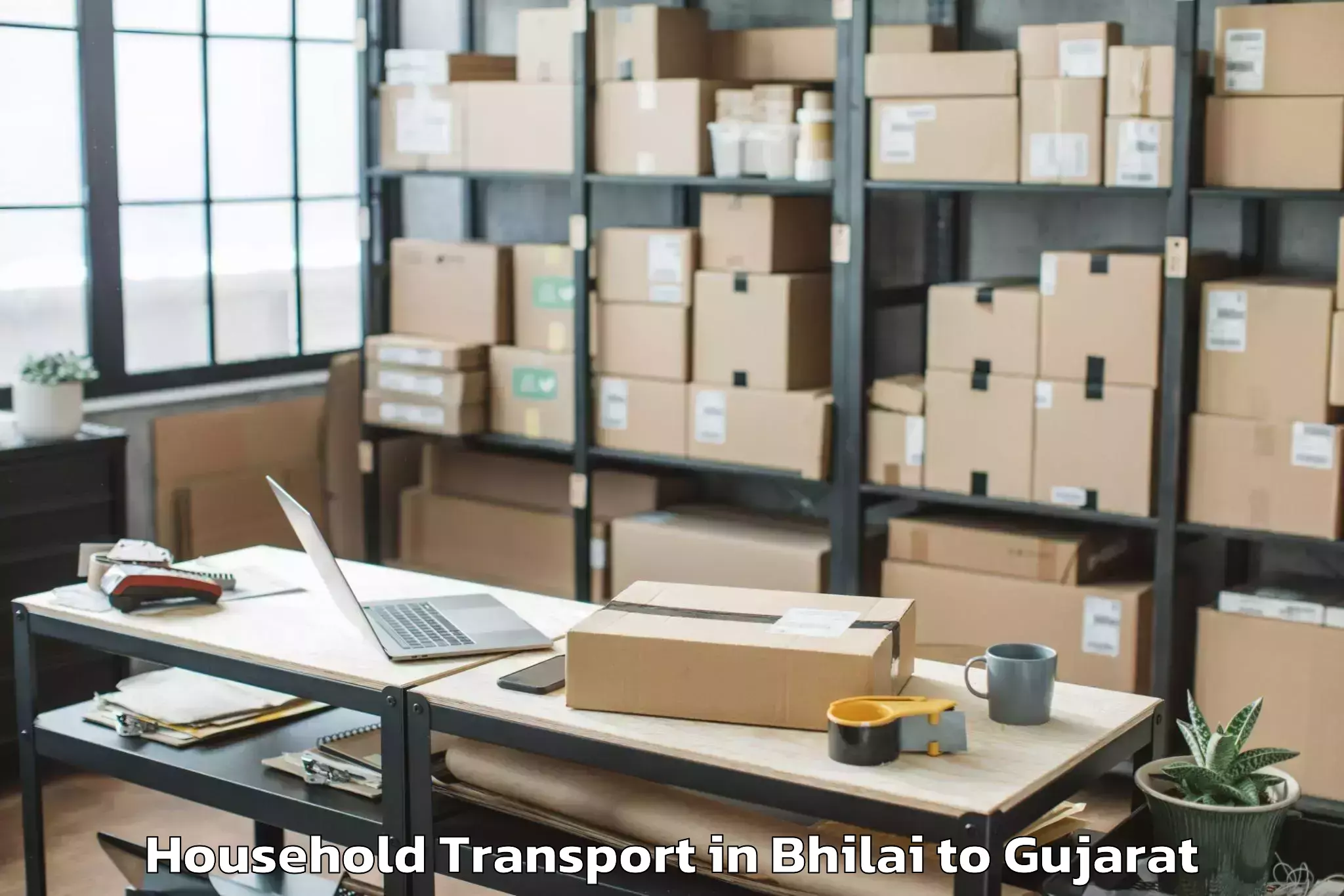 Get Bhilai to Marwadi University Rajkot Household Transport